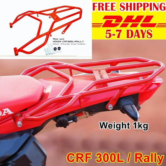 Cargo Rack Luggage Rear For Honda CRF300L Rally 2021 Red Color