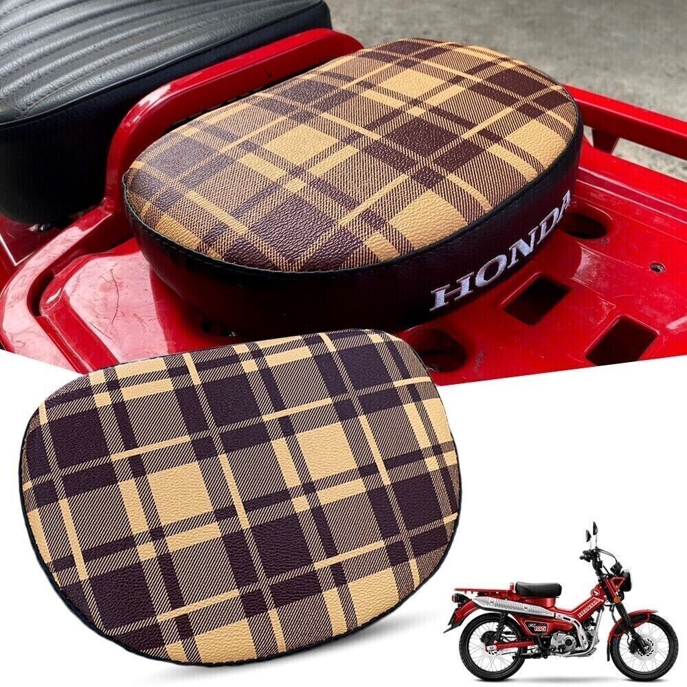 Yellow Scott Square Plaid Passenger Seat Rear Pad Honda CT125 Trail 125 20-23