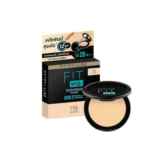 Maybelline New York Fit Me Matte+Poreless Powder #118 Light beige SPF28 PA+++