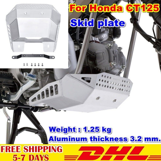 UNDER GUARD SKID PLATE FOR HONDA CT125 Ct 125 ALUMINIUM 3.2 mm. Engine Guards
