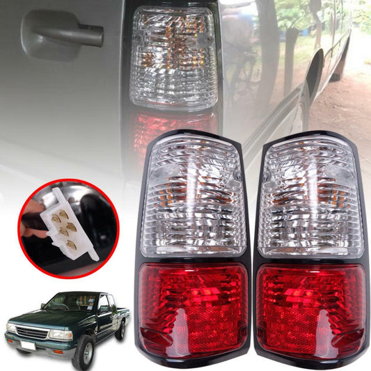 Tail Light Rear Lamp Bulbs Pair Red For Isuzu TFR Rodeo Pickup 1989-1996