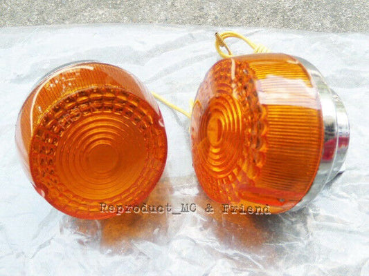 Suzuki FR80 FR80B FR80M Front Winker Turn Signal Lamp 6V. New (A Pair)