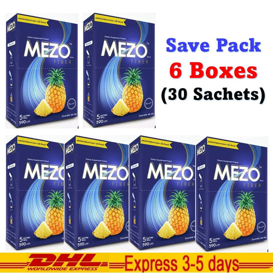 6x New Mezo Fiber Detox Natural Body Bright Supplement For Health
