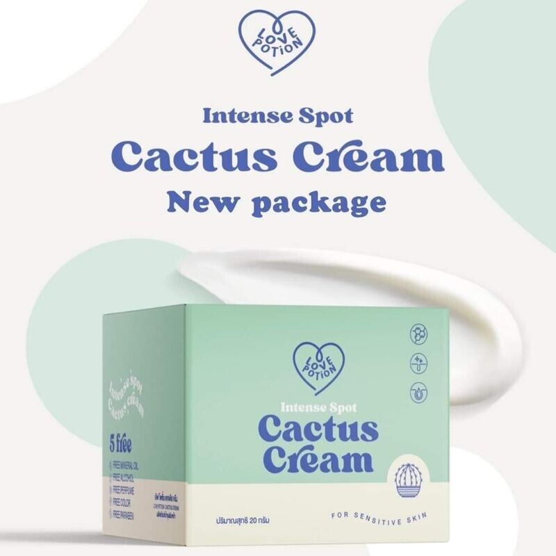 6x Cactus Cream Love Potion Intense Spot Reduce Acne Scars Redness Blemishes 20g