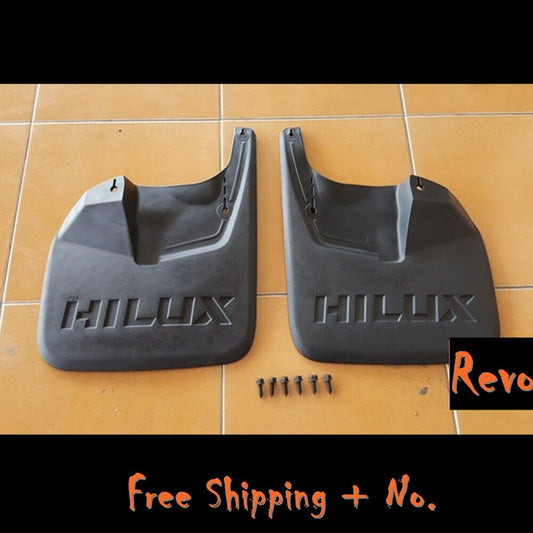 Black Splash Mud Guard Front Part Wheel For Toyota Hilux Revo Lift Height 1 Pair