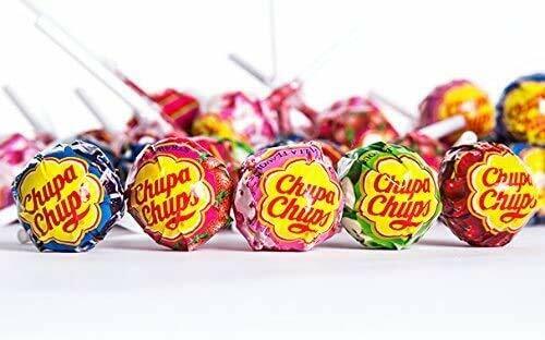 10 x Chupa-Chups Lolipop Candy Strawberry Flavor Assorted Flavour Lollies 11g