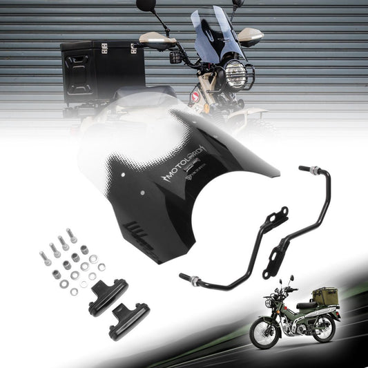 WINDSHIELD WINDSCREEN FRONT VISOR COVER FIT HONDA CT125 TRAIL 125 HUNTER CUB