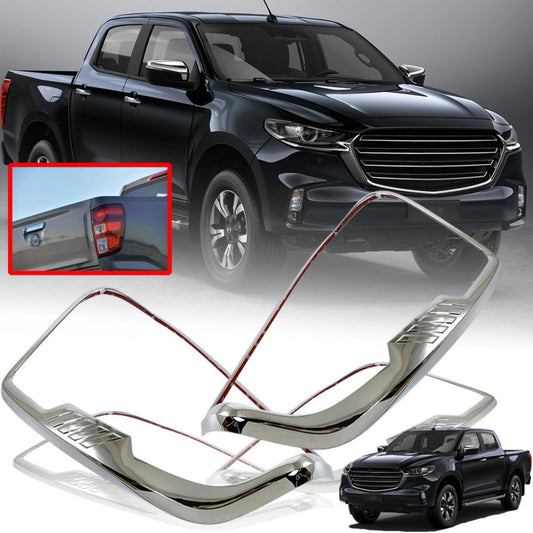 Cover Tail Lamp Rear Light Chrome For Mazda BT-50 BT50 Pickup UTE 2020 2021