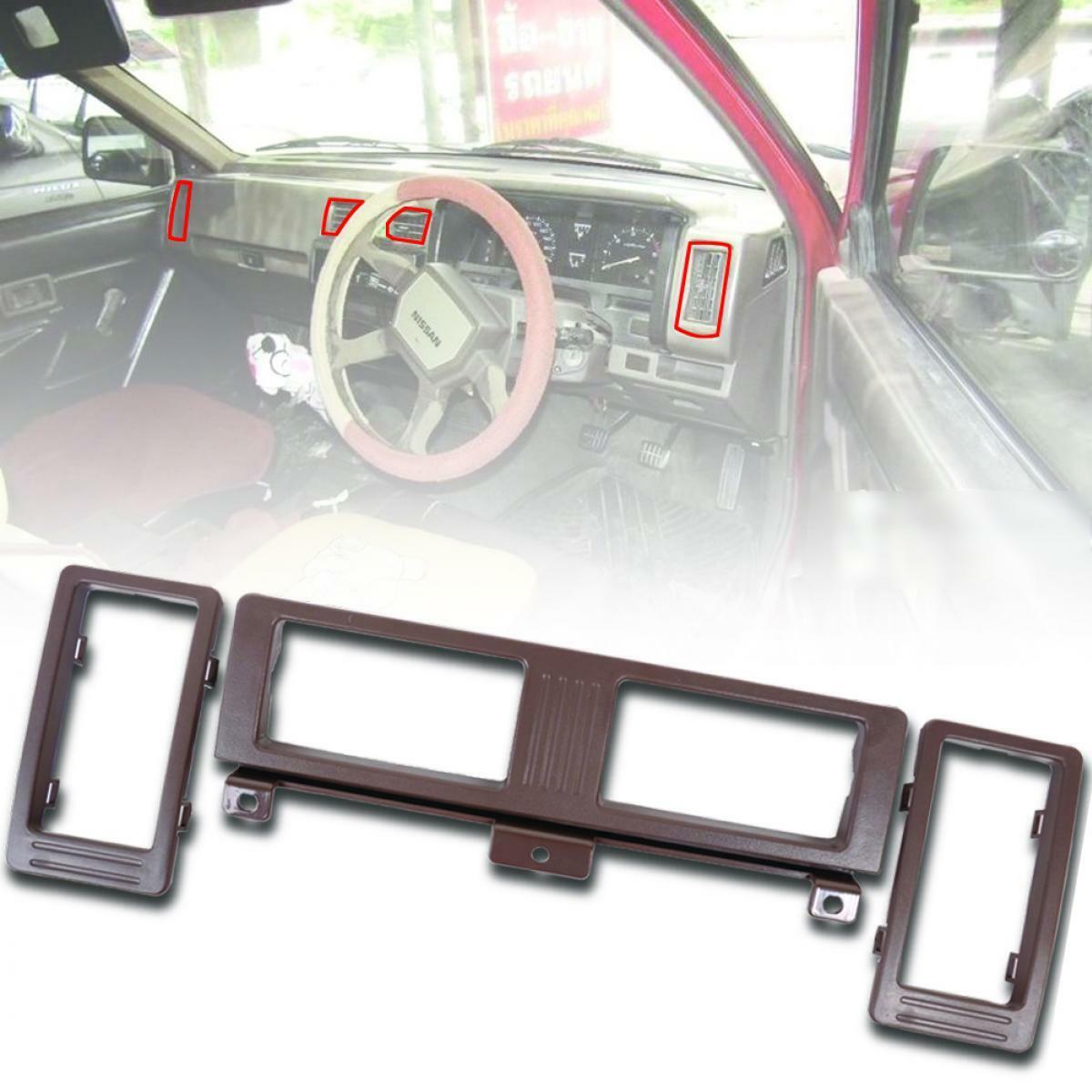 Full Set Brown Air Vent Frame Fit Nissan Datsun D21 Hardbody Pickup 1986-1997