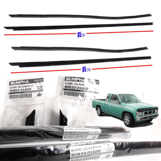 Datsun Hardbody Pathfinder D21 Pickup Window Glass Seal Door Belt Weatherstrip