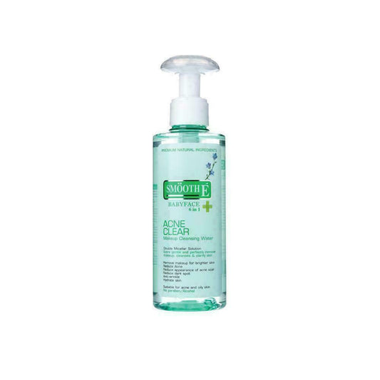 Smooth-E BabyFace 6 in 1 Acne Clear Makeup Cleansing Water 200 ml