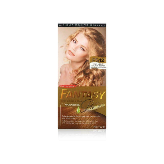 Carebeau Fantasy Hair Color Cream Pro Series PS12 Very Light Golden Blonde100 g