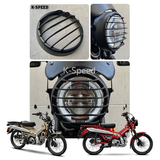 Black Head light Lamp Cover Trim Guard Protector For Honda CT125 2022 - 2023