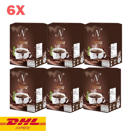 6x N Ne Cocoa Instant Drink Mix Slimming Weight Control Hunger Sugar-free