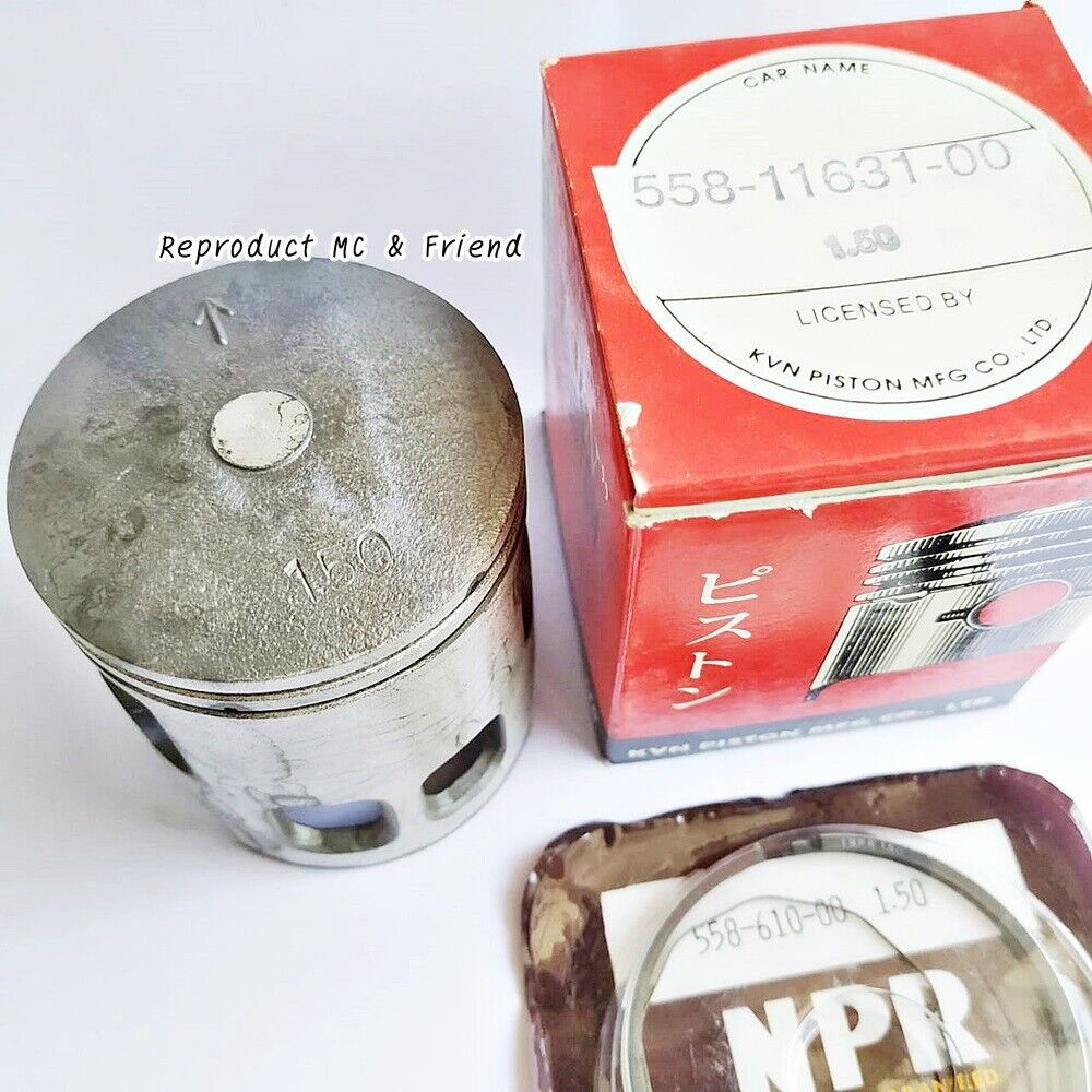 Yamaha DT100 (1976-1980) MX100 (1979-1983) Piston & Ring OS 1.50 (Dia=53.50mm.)