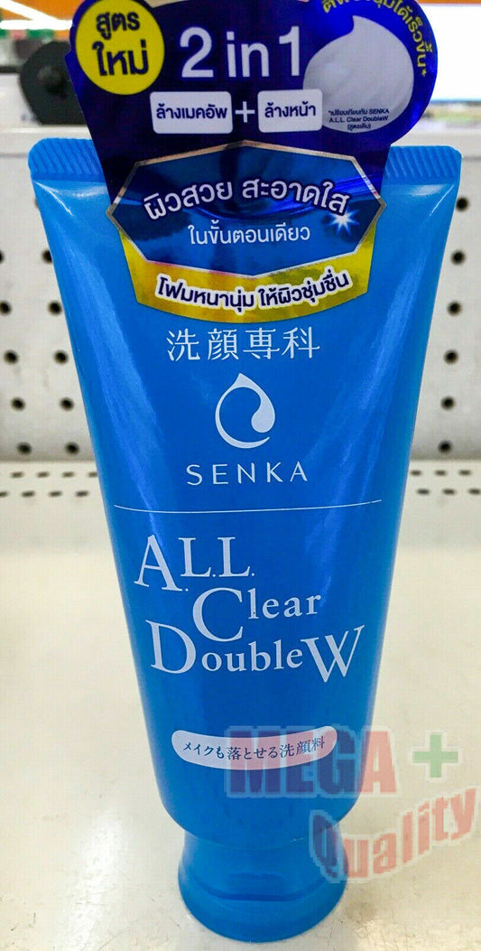 Shiseido Senka All Clear DoubleW 2in1 Face Cleansing Foam Makeup Remover 120g