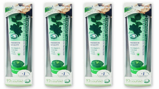 4 x Dentiste plus white vitamin c and xyitol toothpaste 100 g