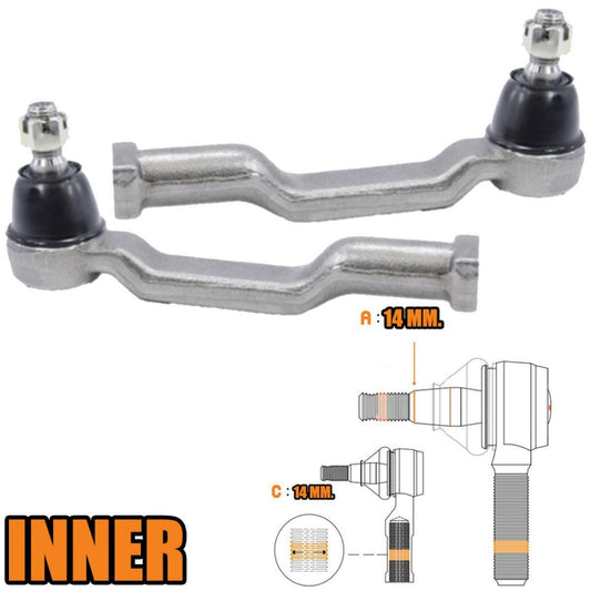 2x Tie Rod End Inner For Mazda B-Series B2200 B2600 1985-1998 Pickup UTE