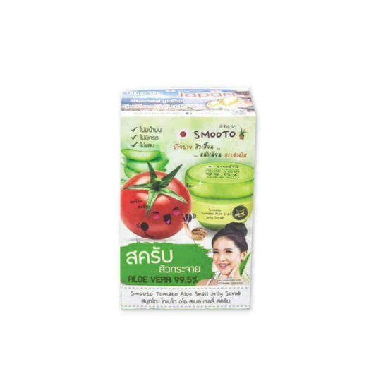 Smooto Tomato Aloe Snail Jelly Scrub 50 ml x 6