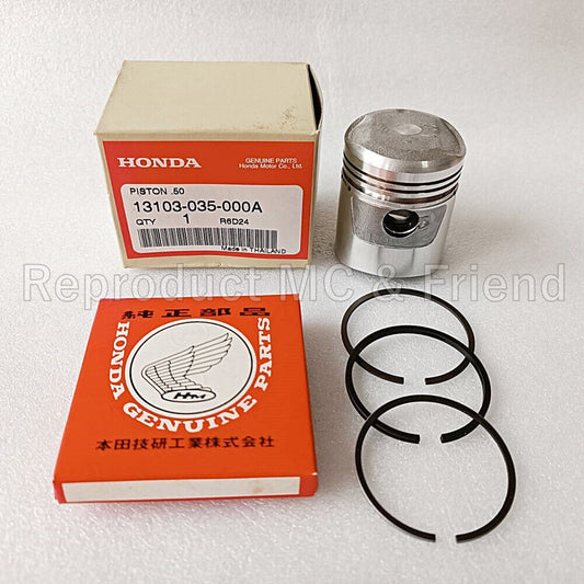 Piston & Ring Set Oversize 0.50 (Diameter : 44.50mm ) For Honda C65 C65M S65