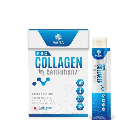Mana Jelly Collagen Stick Healthy Snack help Skin Smooth mild clear 14 sachets