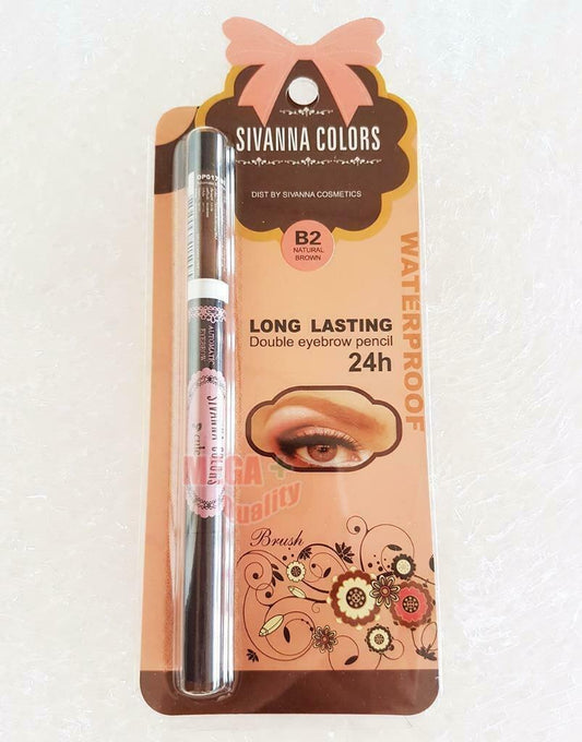 SIVANNA COLORS AUTOMATIC EYEBROW Waterproof Lasting 24h Double Eyeliner Pencil