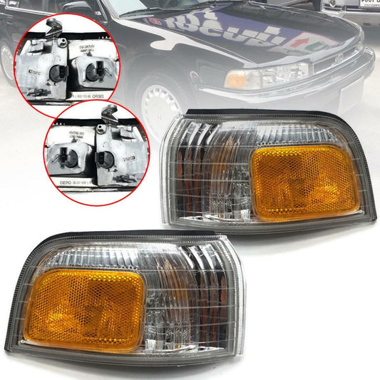 New Corner Lamp Side Light Pair L+R For Honda Accord G4 CB Sedan 1990 1991