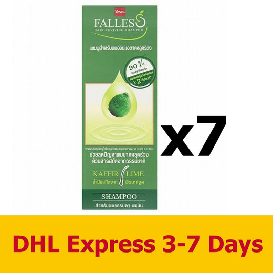 7x180ml BSC FALLES Reviving Shampoo Kaffir Lime Hair Loss Prevention Beauty Care