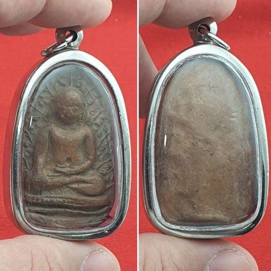 RARE BEAUTIFUL THAI BUDDHA SIAM POWERFUL WEALTH RICH LUCK LP PERM ANTIQUE AMULET