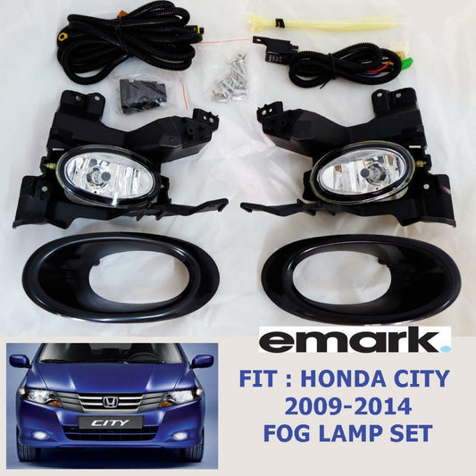 NEW EMARK Made For HONDA CITY 2008- 2014 S Sedan ARIA Ballade FOG LAMP SPOT LIGH