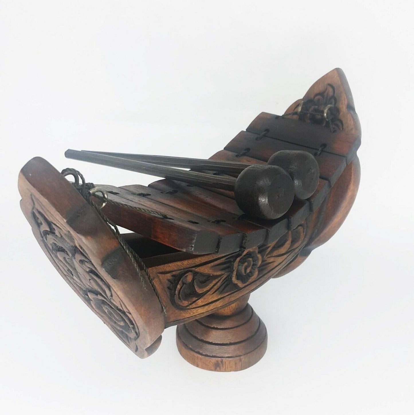 Xylophone Thai Wooden Ranad Brown Teak Wood Music Instrument Home Decor Handmade