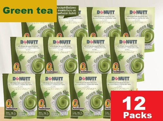12x Donutt Instnat Green tea Drink mixed with raw coffee beans, Coconut Creamer