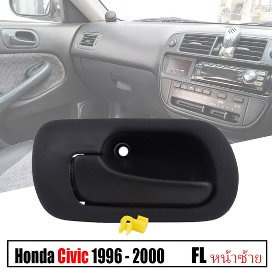 LH Front Interior Door Handle Inner black For Honda Civic Sedan EJ EK 1996-00