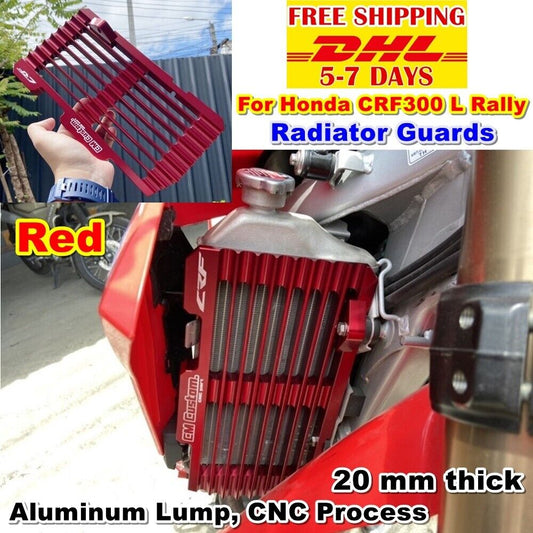 R1 RADIATOR GUARD COVER For HONDA CRF 300L Rally PROTECTOR FAIRINGS Aluminum