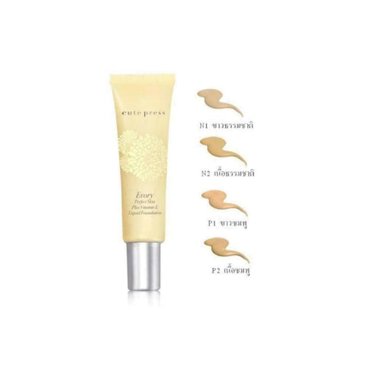 Cute Press Evory Perfect Skin Liquid Foundation Plus Vitamin E #P1 30 g