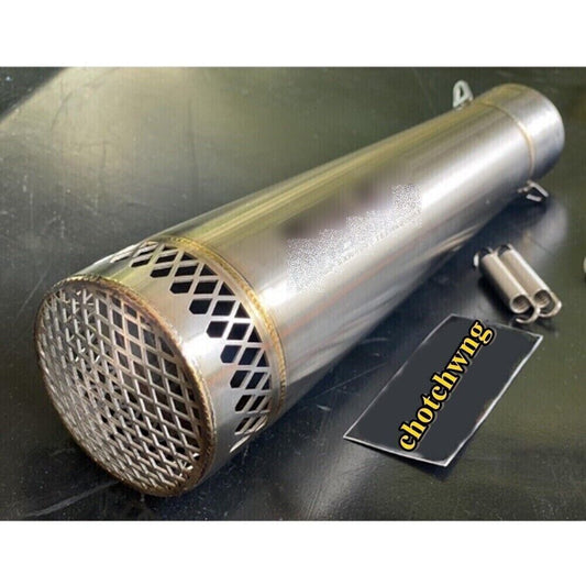 Stainless Rear Exhaust Muffler Tail Pipe End Width 3.5 inch Neck wearing 2.5inch