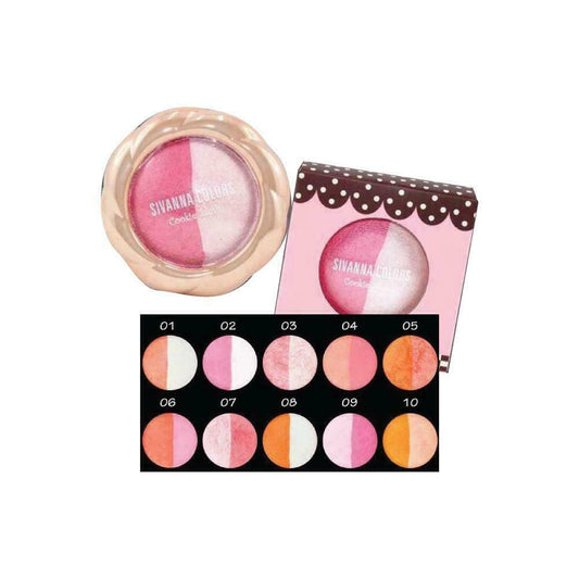 SIVANNA COLORS Cookie Blush Duo DU278 #6 5 g 0.18 oz cheeks bright all day