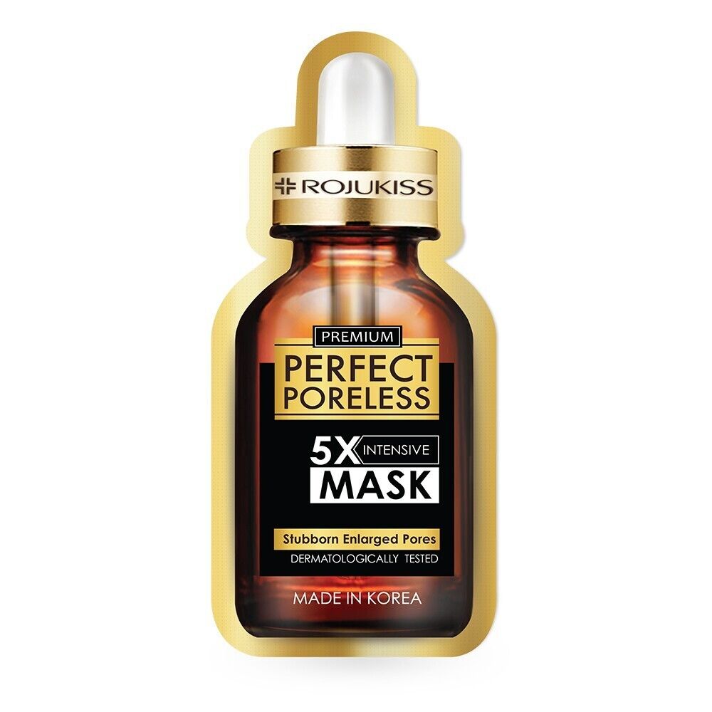 12x Rojukiss Perfect Poreless Mask 5x Intensive Premium Firm Bright Skin 25ml