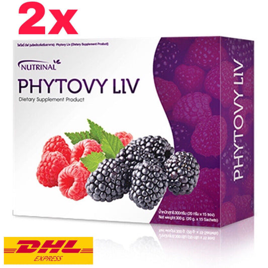 2x Phytovy Liv Detox Fiber Dietary Supplement Natural Extract Excretion Healthy
