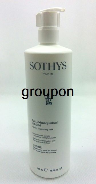 Sothys Vitality Cleansing Milk Normal Combination 500ml 16.9oz Pro Salon#ibea