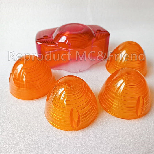 Set 5 pcs Tail Light + Signal Lens For Honda C70 C90 CB100 CB125S CL100 CD175
