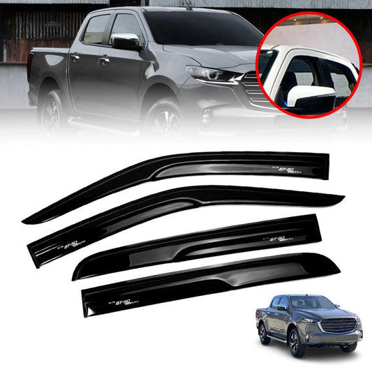 Rain Sun Visor Wind Shield For Mazda BT-50 PRO 4-Door Pickup Ute 2021-2023