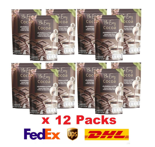 12x Be Easy Cocoa Instant Drink Control hunger Detox Burn Fat Slim Healthy