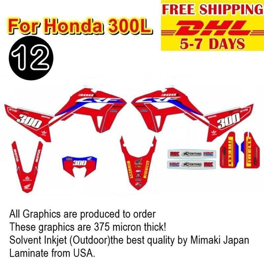 R23 Motocross Graphics Stickers Kit For Honda CRF300L Whole Bike Decals kits New