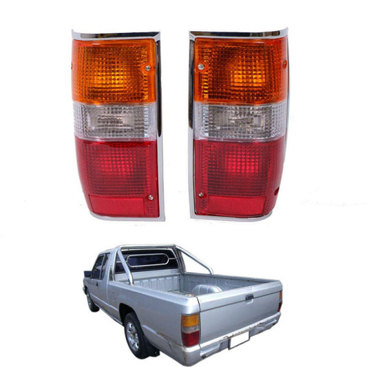 87-96 For Mitsubishi L200 Dodge Ram Colt Mightymax Strada Tail Lamp Light Chrome