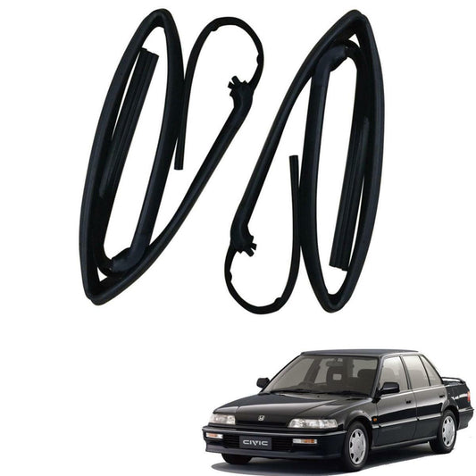 Window Glass Felt Run Channel Seal Front For Honda Civic EC 1988-1991 DX Sedan