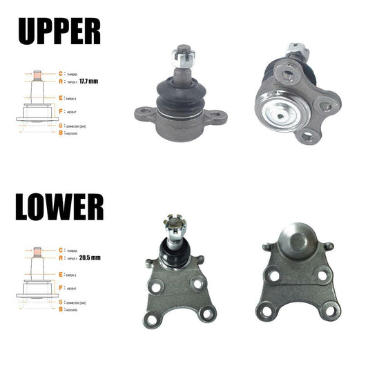 Lower Upper Ball Joints For Isuzu D-max Holden Rodeo 4WD UTE Pickup 2002-2011