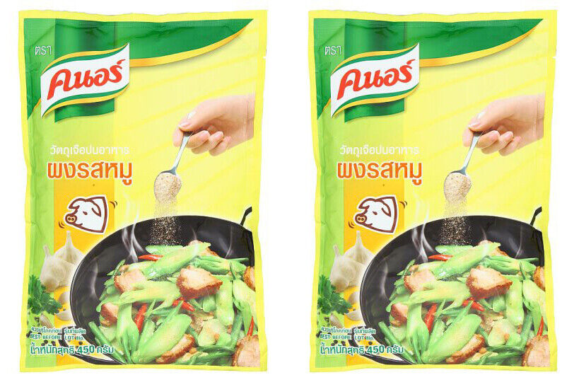 2 x KNORR BASIC SEASONING Powder Pork Flavour 450 g. Thai Stir Fried Salad