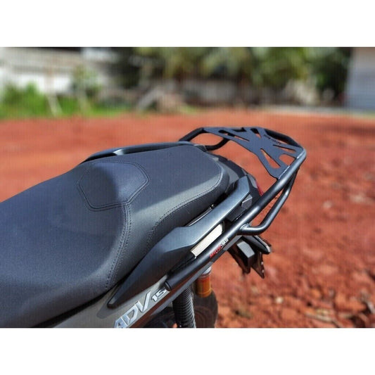 REAR TAIL BLACK LUGGAGE CARRY RACK CARGO BAG BOX CARRIER FOR HONDA ADV 150 19-23