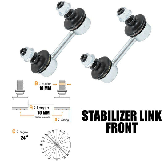 2x Stabilizer Sway Bar Link Front For Toyota Corolla AE90,AE92 1987-1991 Sedan